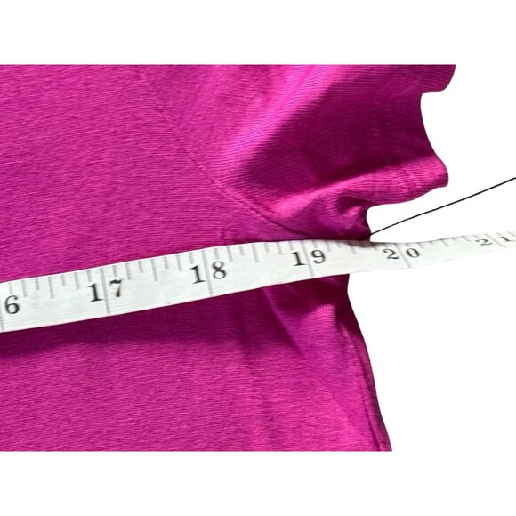 Womens Short Sleeve T-shirt By Mono B Size Large Bright Pink NWT - Picture 8 of 12